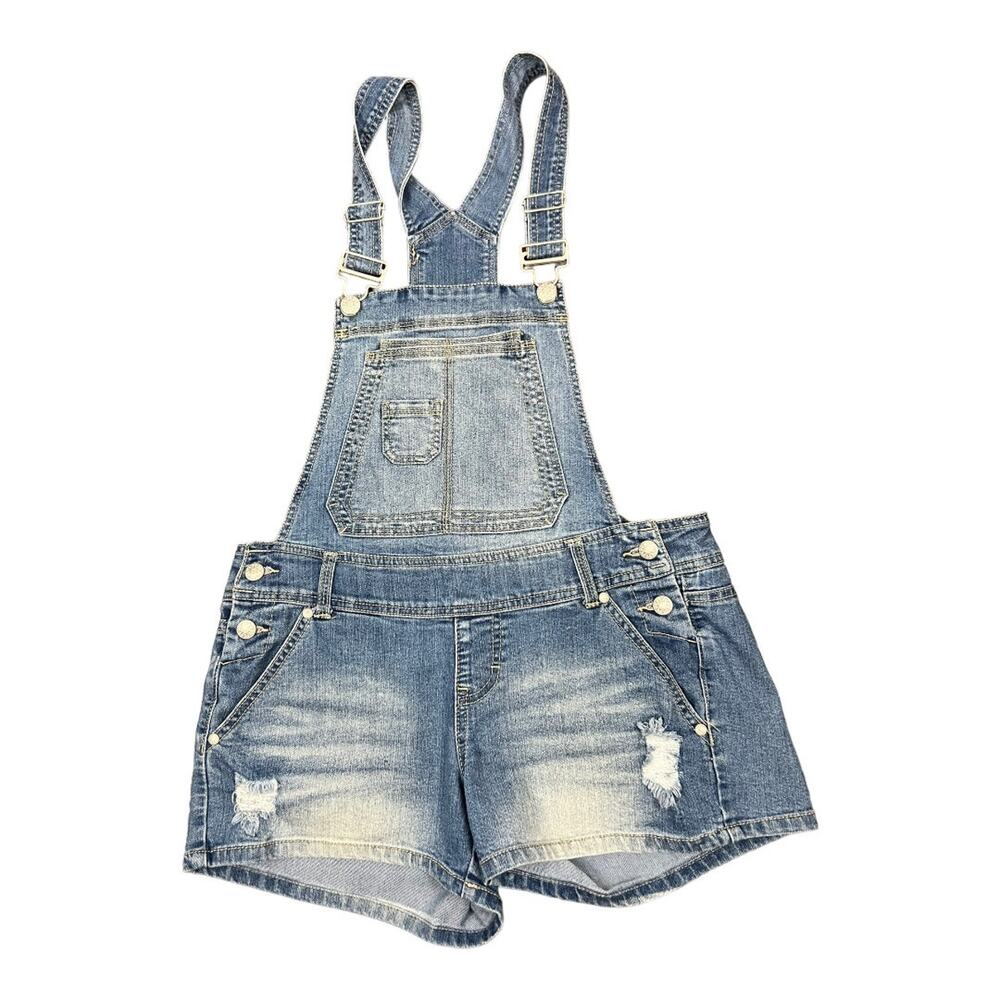 Blue Spice Womens Juniors sz 9 Overalls Shortalls y2k Style Streetwear - Picture 3 of 7